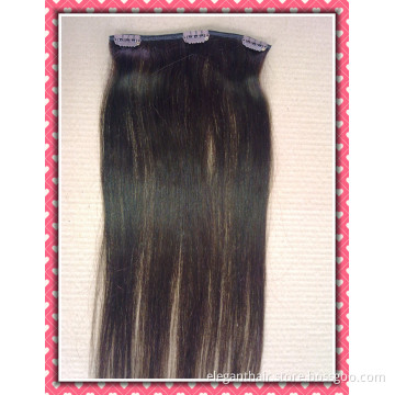 High Quality 100% Human Hair Weave Clip-in Extensions 20" Black Color 8PCS Set